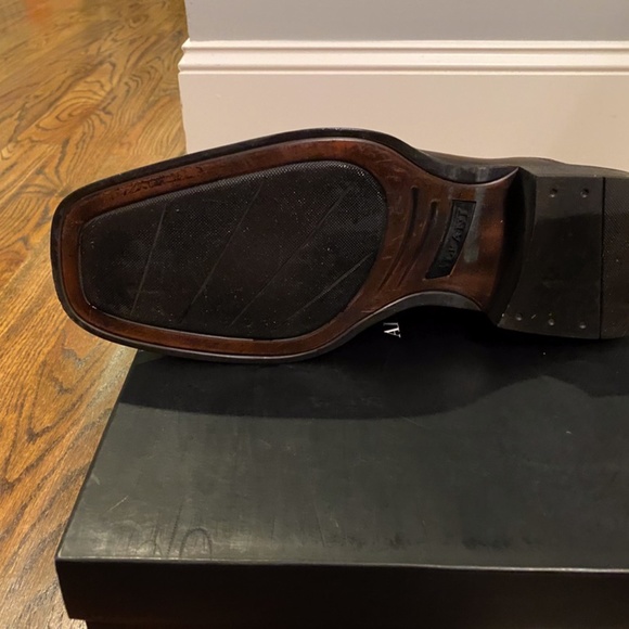 Mens Alfani brown leather boots - Picture 5 of 8